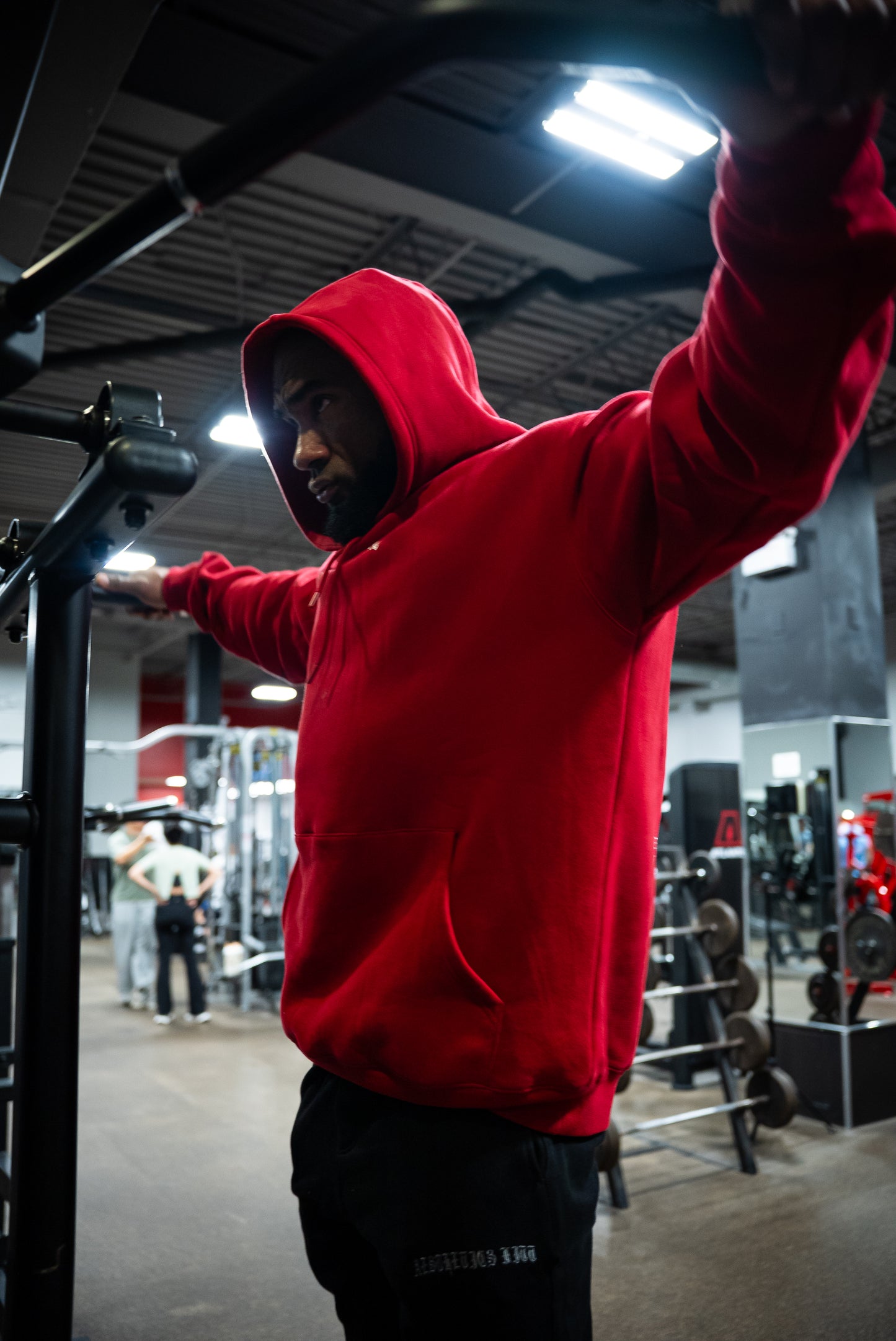 FORGED IN IRON HOODIE - CARDINAL