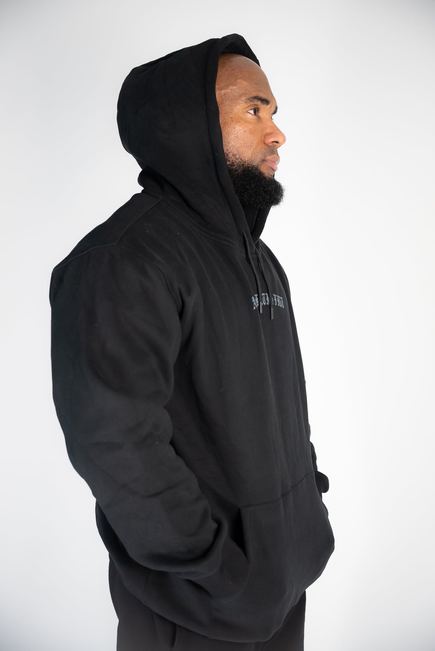 FORGED IN IRON HOODIE - BLACK