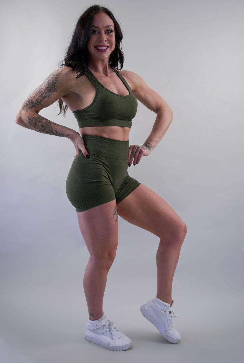 VITAL SEAMLESS BRA - OLIVE