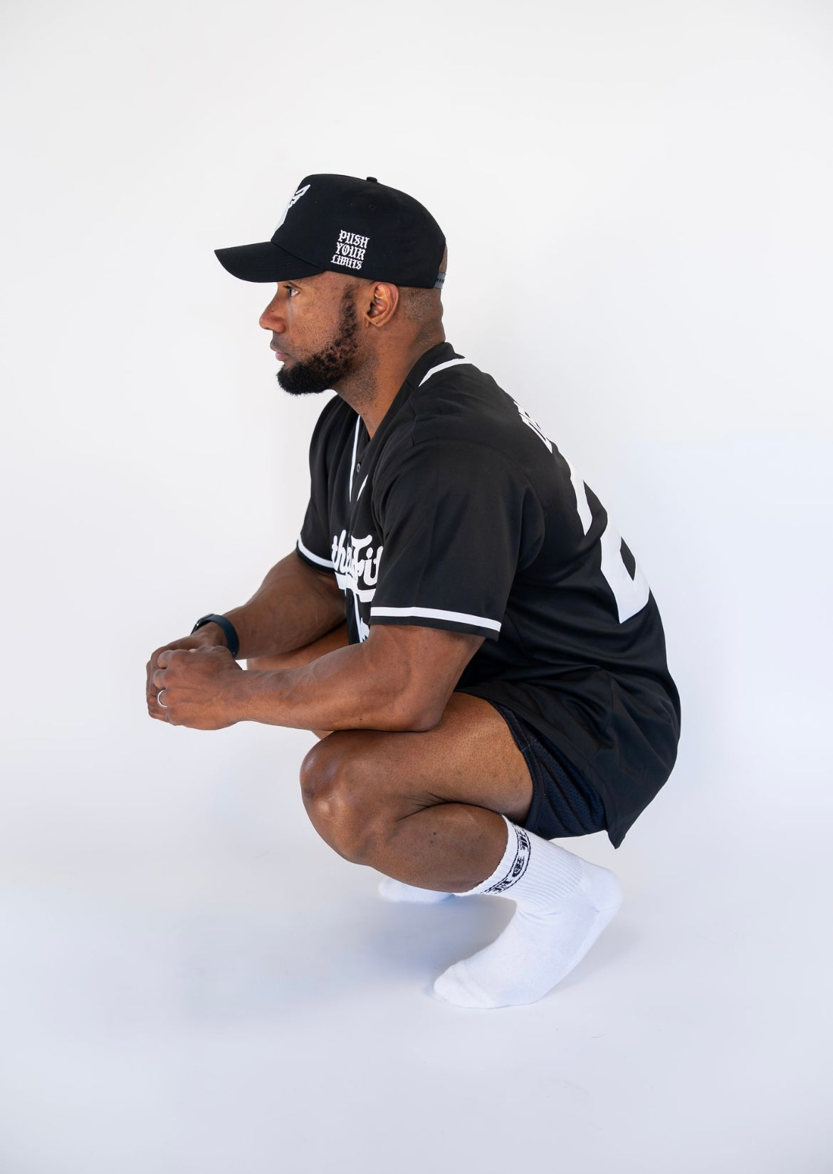 ICON 5 PANEL HAT - BLACK/WHITE
