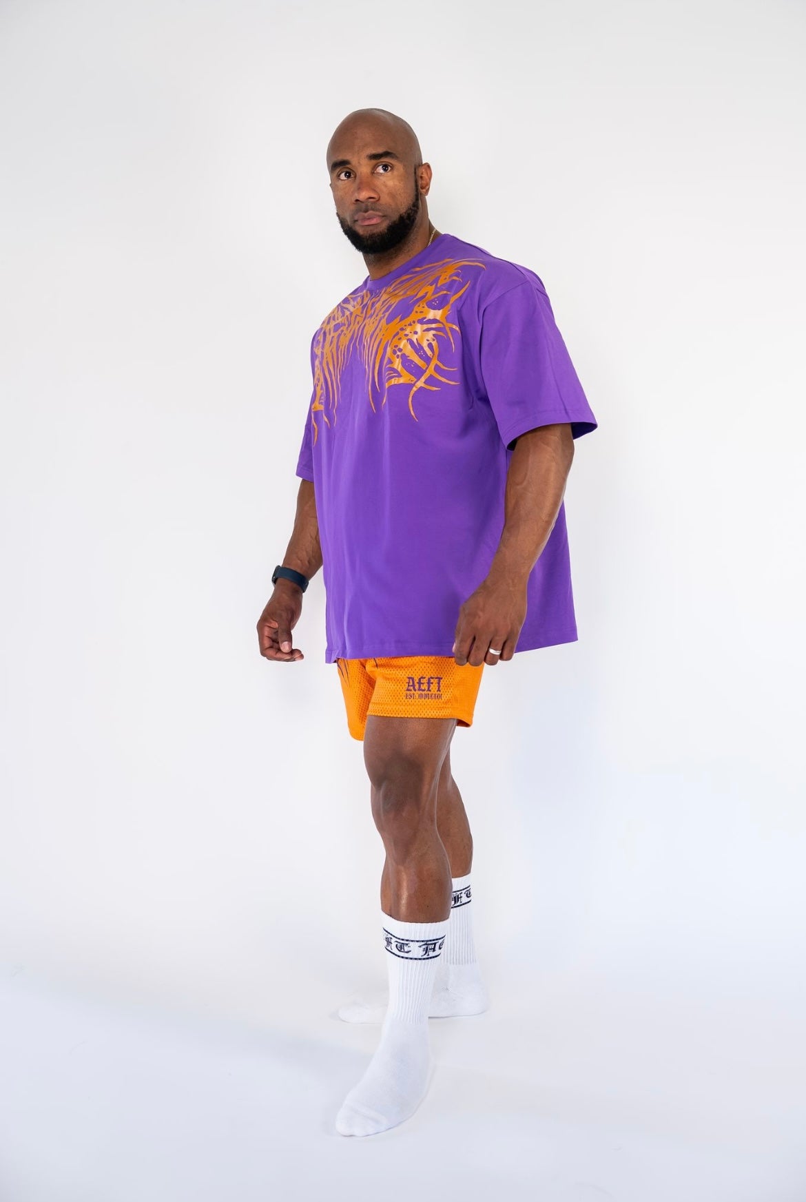 ONYX OVERSIZED TEE - MIDNIGHT PURPLE