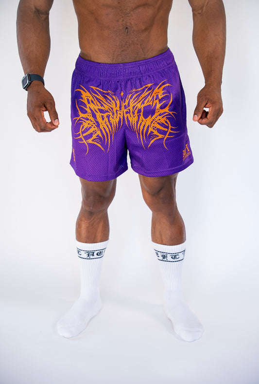 ONYX MESH SHORTS - MIDNIGHT PURPLE