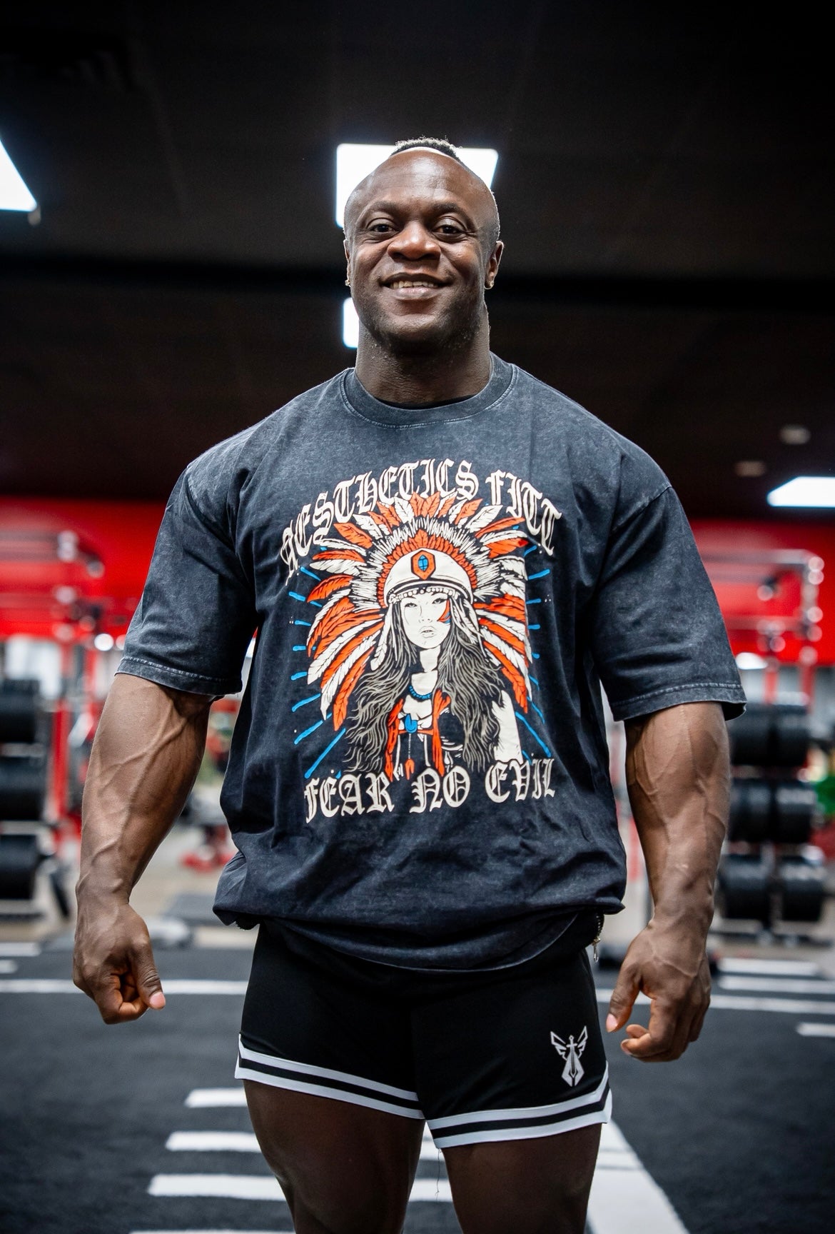 FEAR NO EVIL OVERSIZED TEE - BLACK