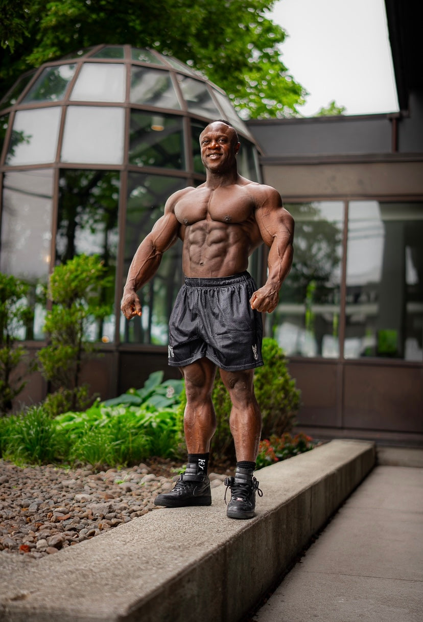 AEFT MESH SHORTS - BLACK