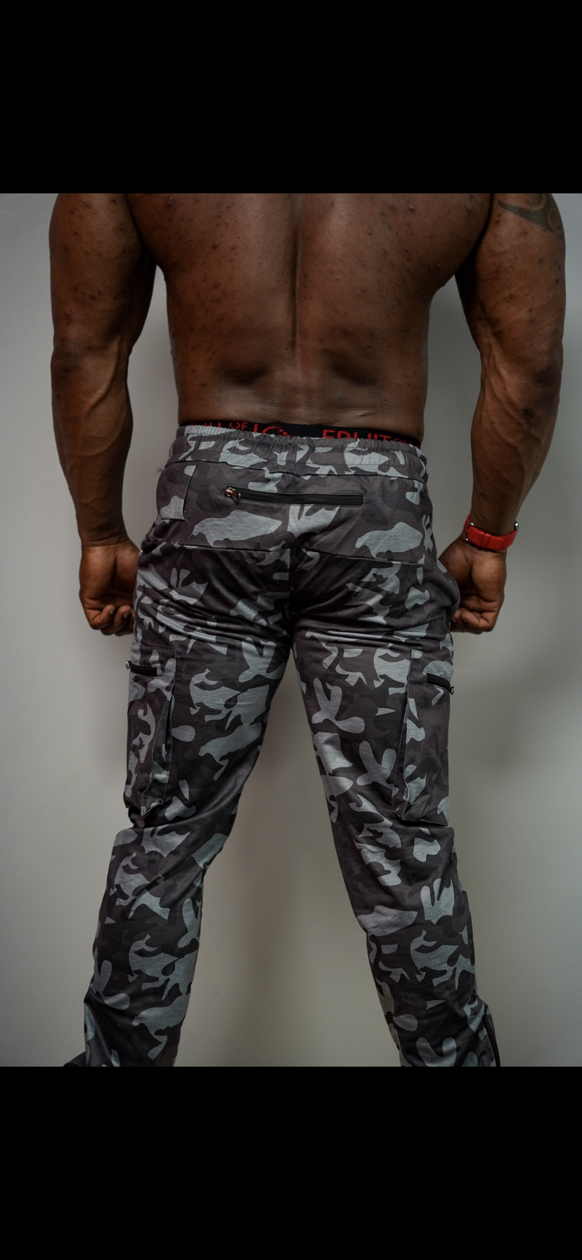 TACTICAL CARGO JOGGERS - BLACK CAMO