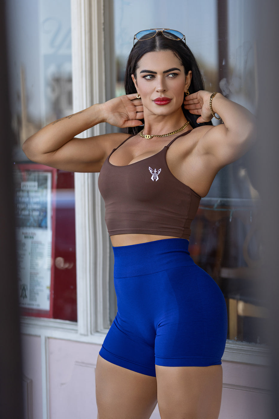 PHOENIX CROP TANK - CASHMERE