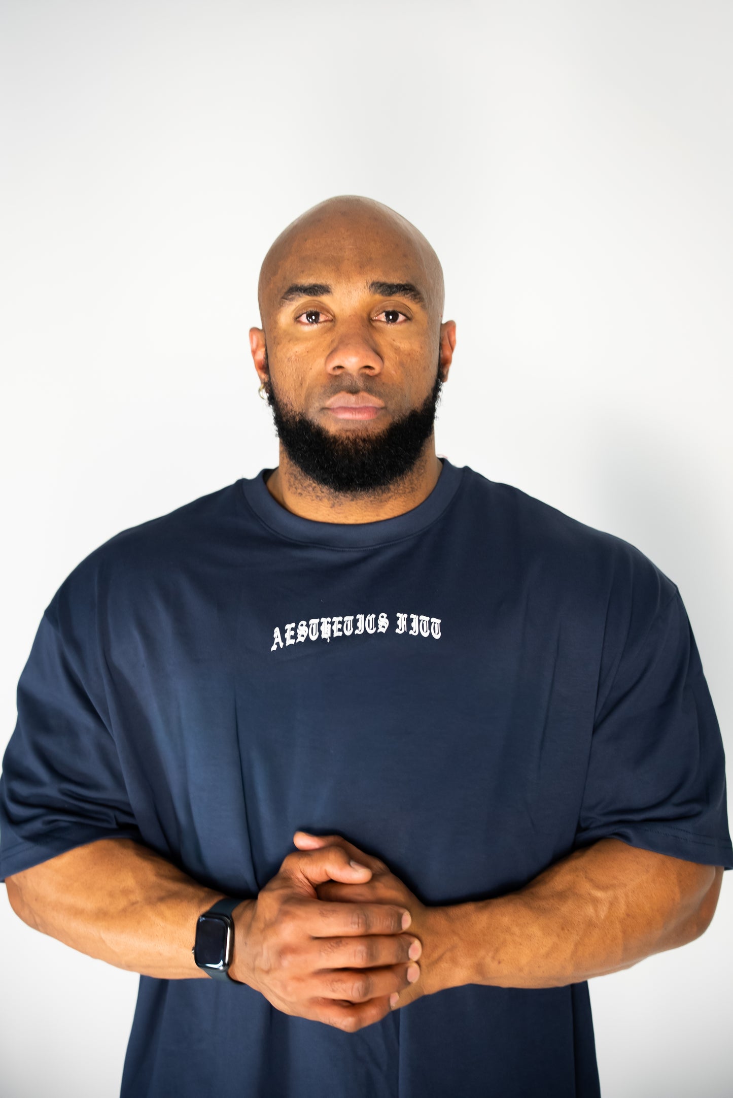 FORGED IN IRON OVERSIZED TEE - DARK NAVY