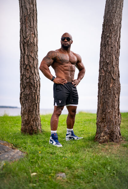 ATHLETIC COMPRESSION SHORTS - BLACK