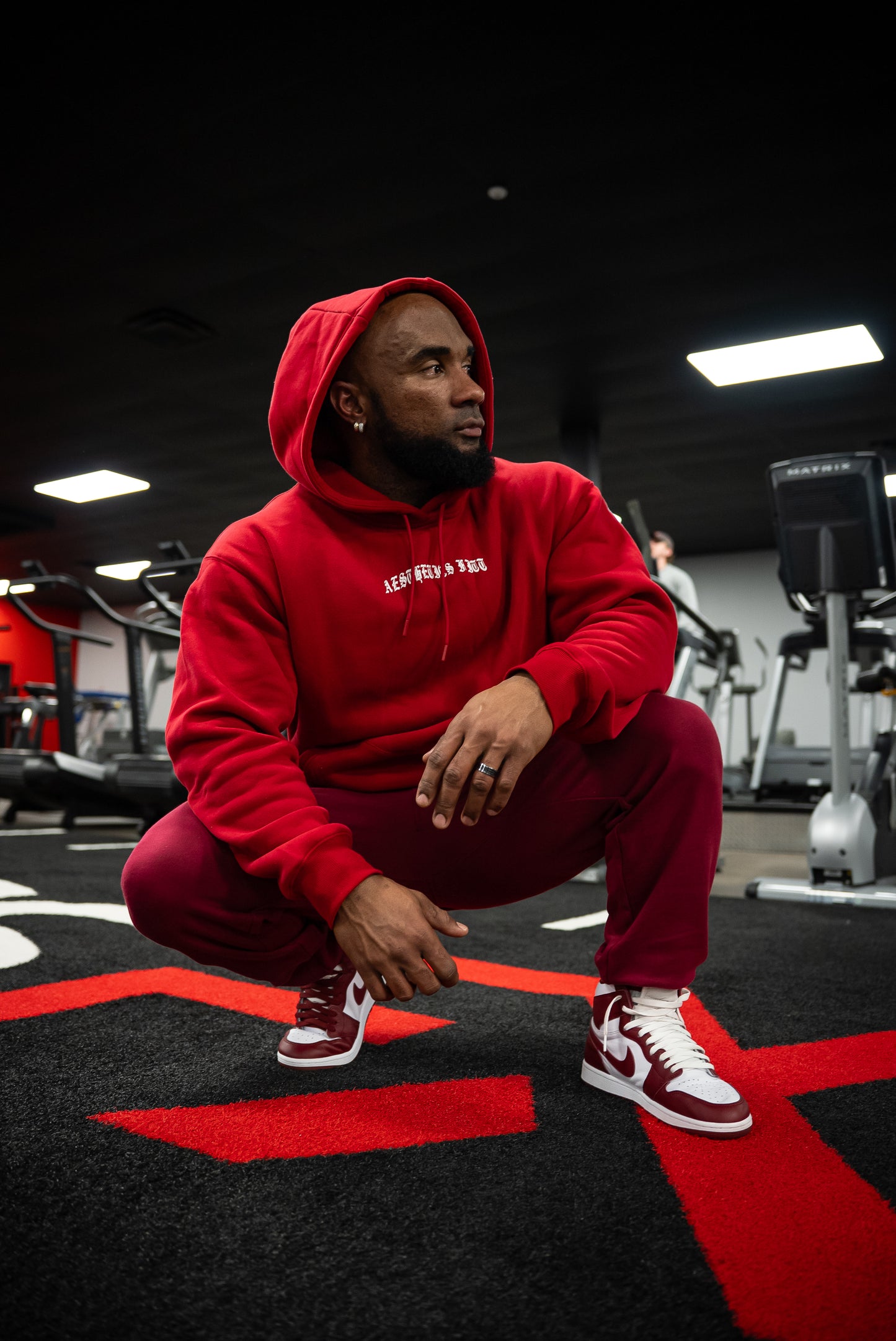 FORGED IN IRON HOODIE - CARDINAL