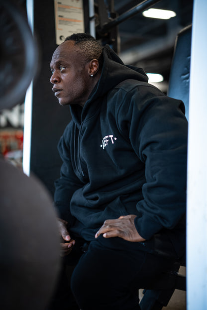 WARRIOR OF GOD OVERSIZED HOODIE - BLACK