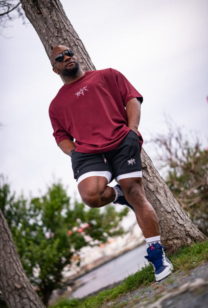 ATHLETIC COMPRESSION SHORTS - BLACK