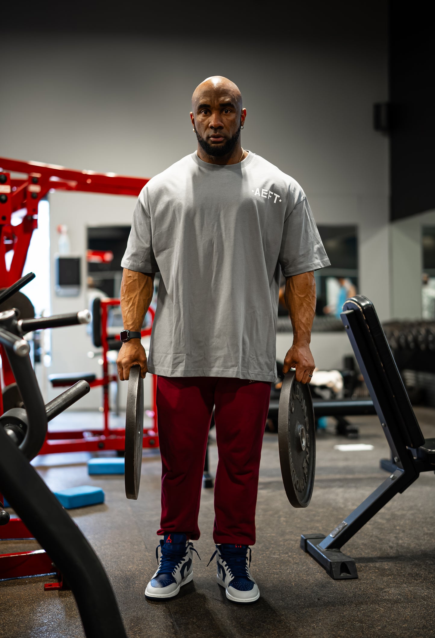 WARRIOR OF GOD OVERSIZED TEE - WOLF GREY