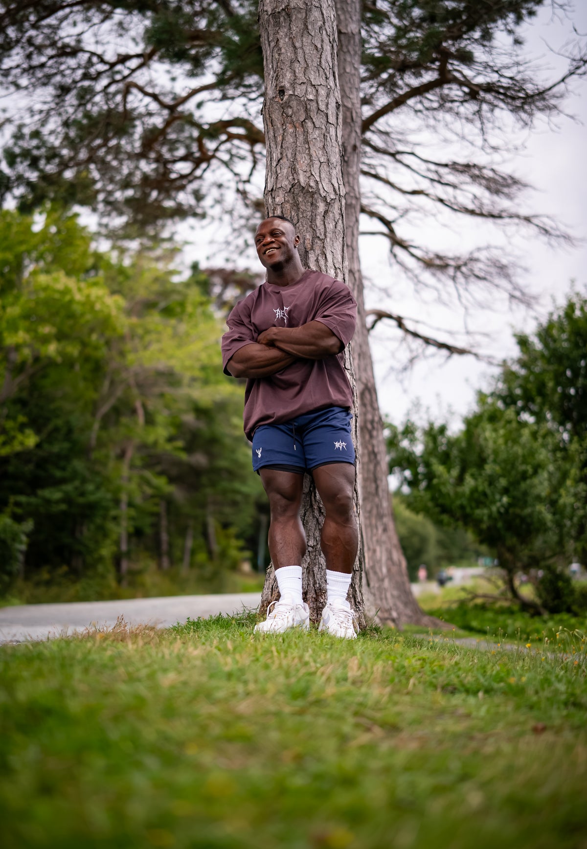 ATHLETIC COMPRESSION SHORTS - NAVY