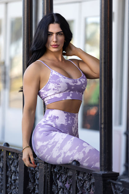 NEBULA BRA - ZESTY LILAC/CREAM