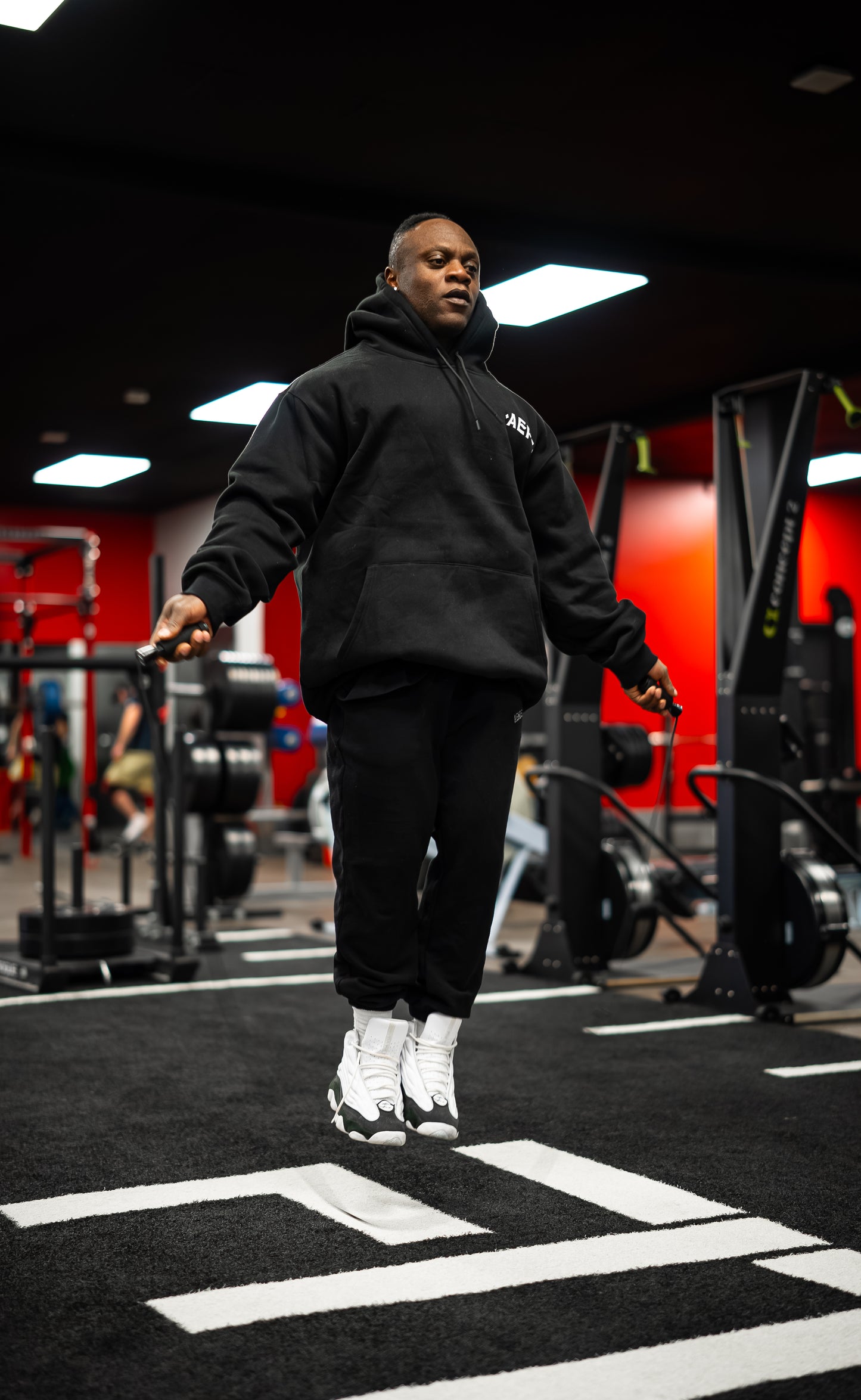 WARRIOR OF GOD OVERSIZED HOODIE - BLACK