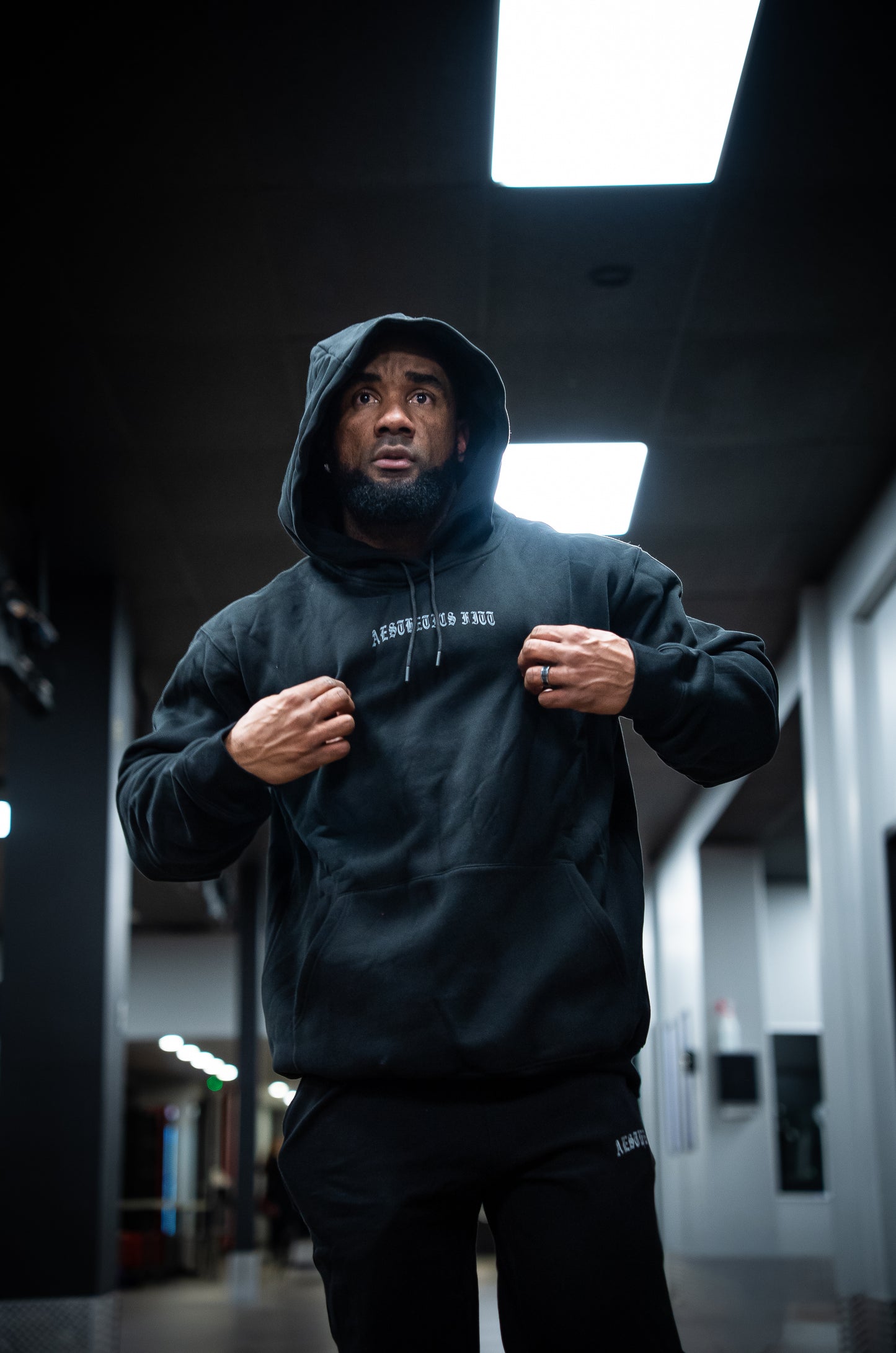 FORGED IN IRON HOODIE - BLACK