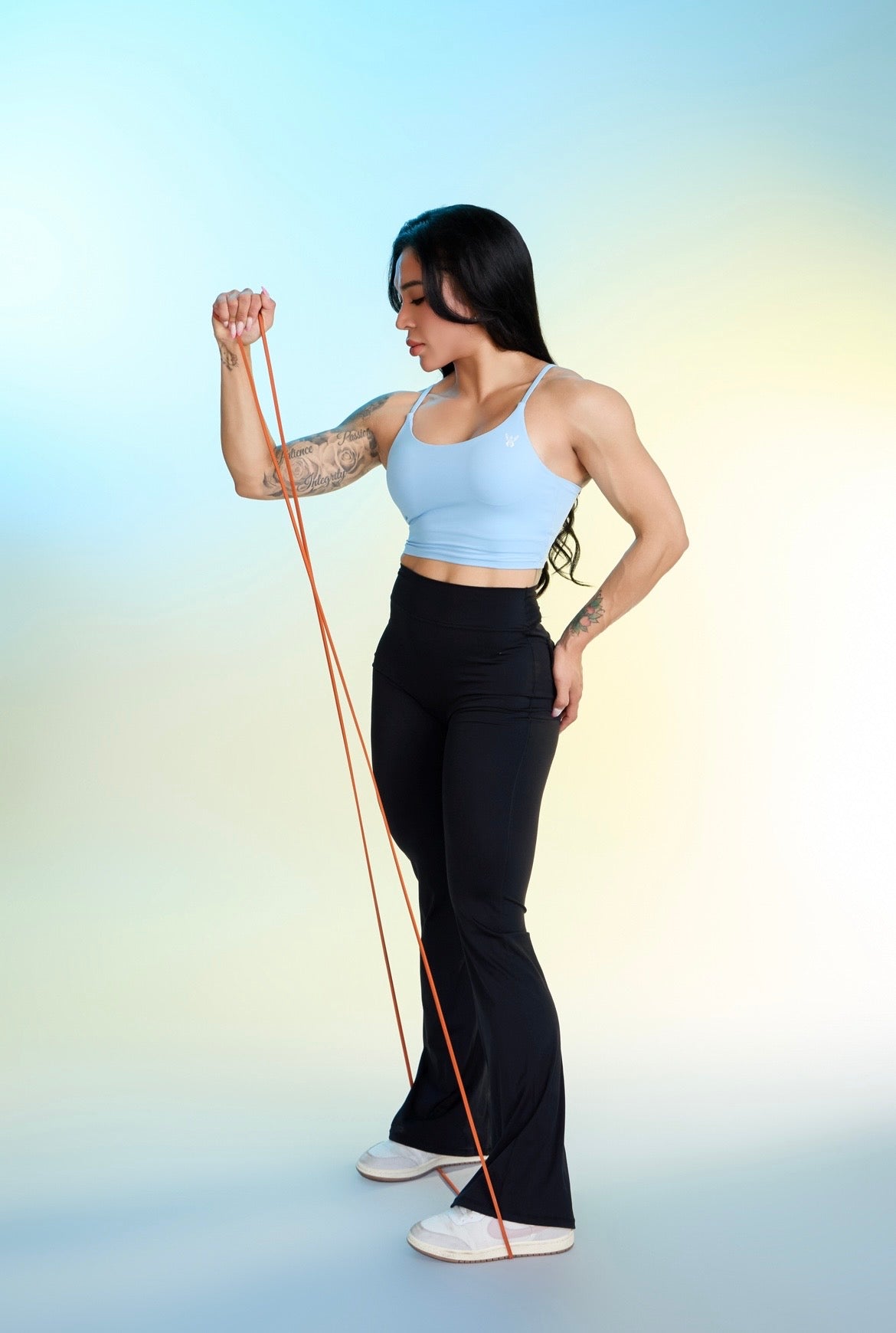 PHOENIX CROP TANK - GLACIAL BLUE