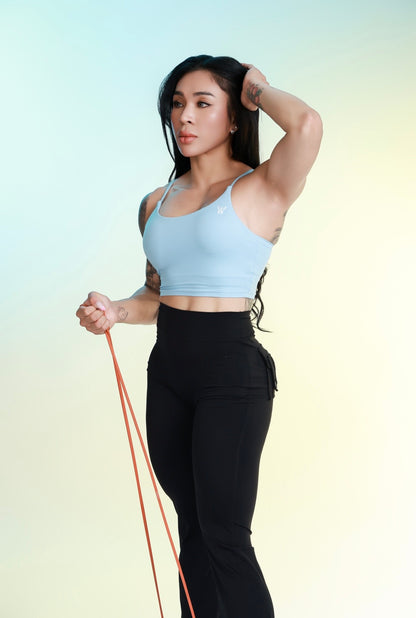 PHOENIX CROP TANK - GLACIAL BLUE