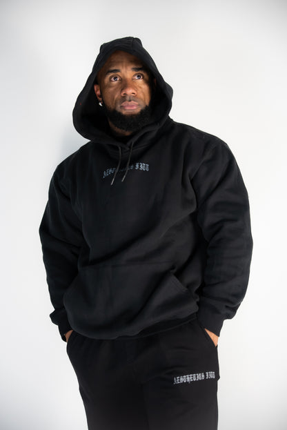 FORGED IN IRON HOODIE - BLACK
