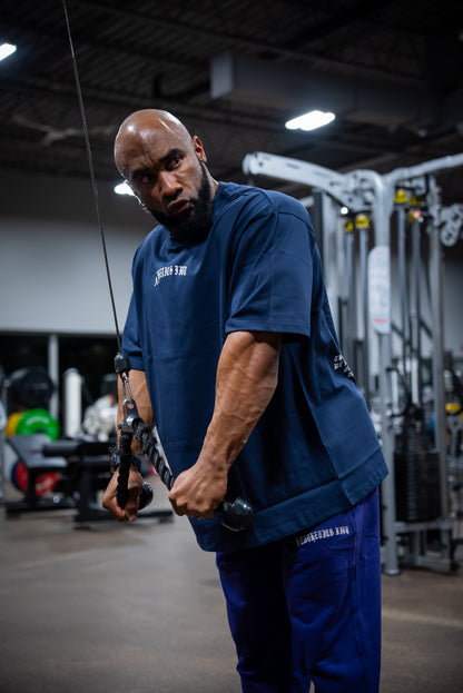 FORGED IN IRON OVERSIZED TEE - DARK NAVY