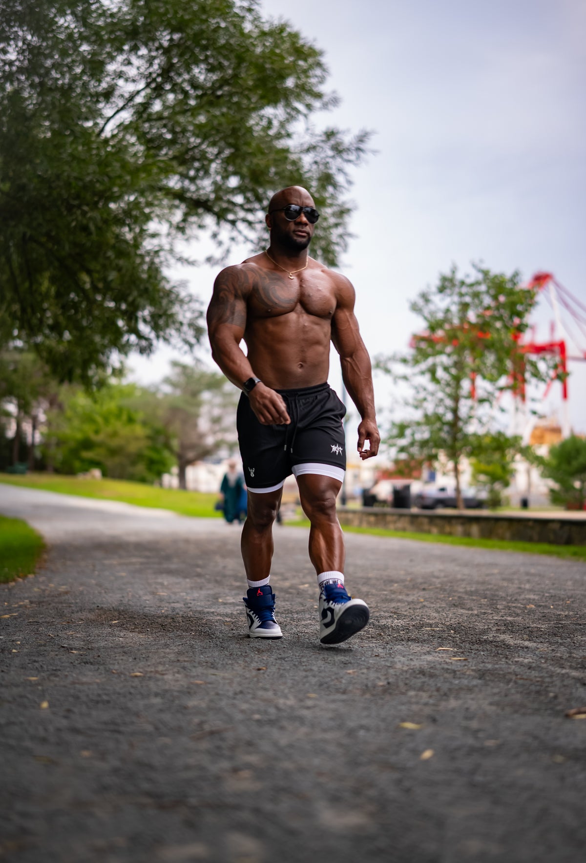 ATHLETIC COMPRESSION SHORTS - BLACK