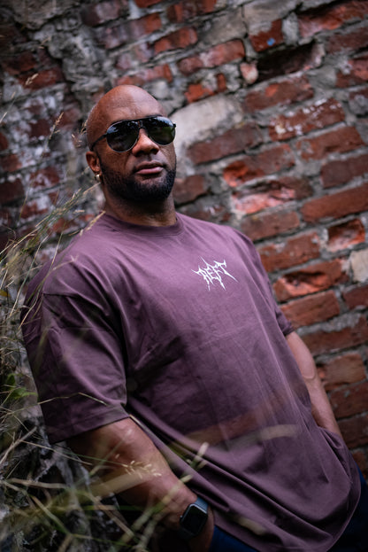 PUSH YOUR LIMITS OVERSIZED TEE - DARK BROWN