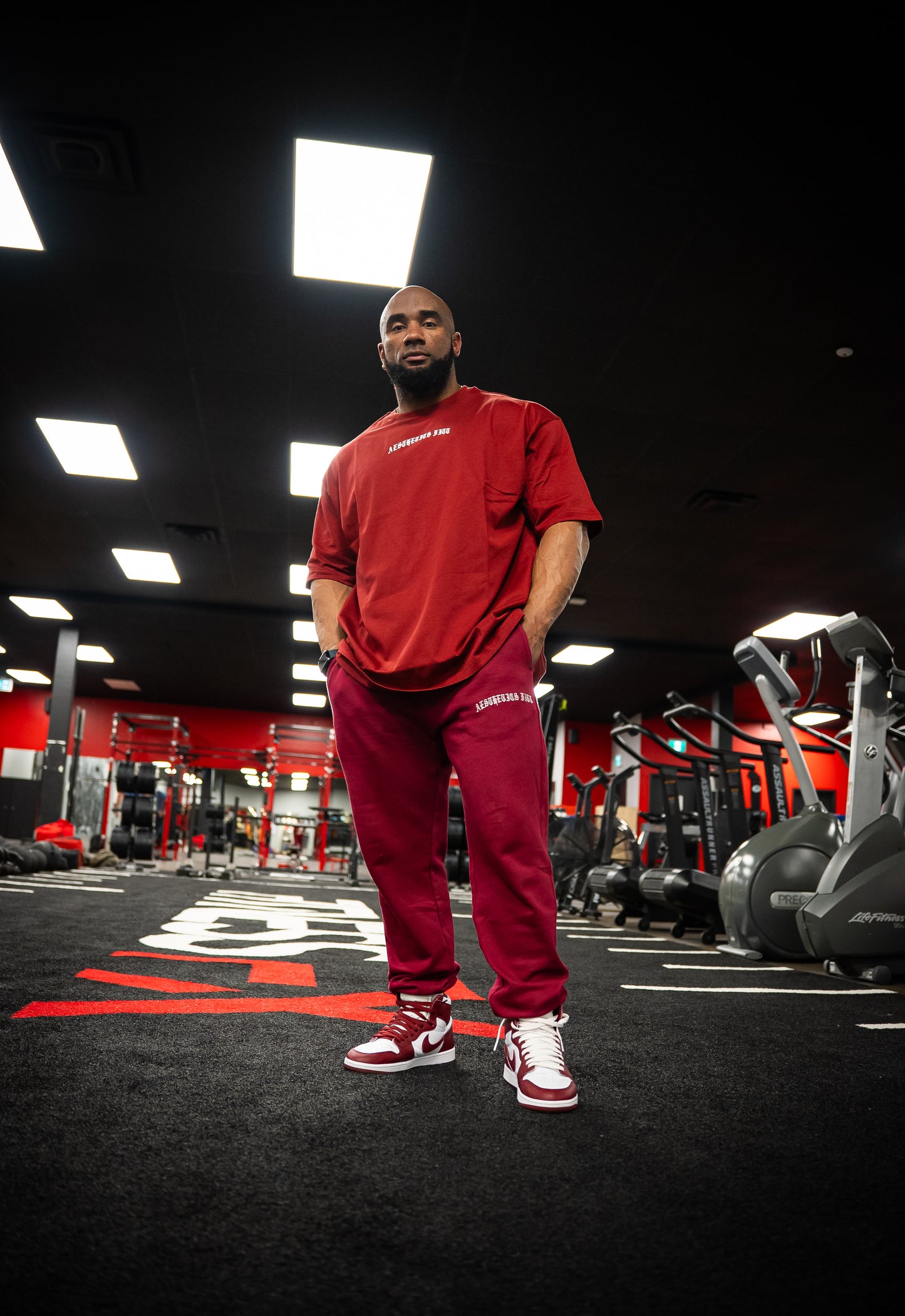 FORGED IN IRON JOGGERS - SCARLET