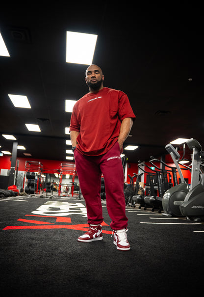 FORGED IN IRON JOGGERS - SCARLET