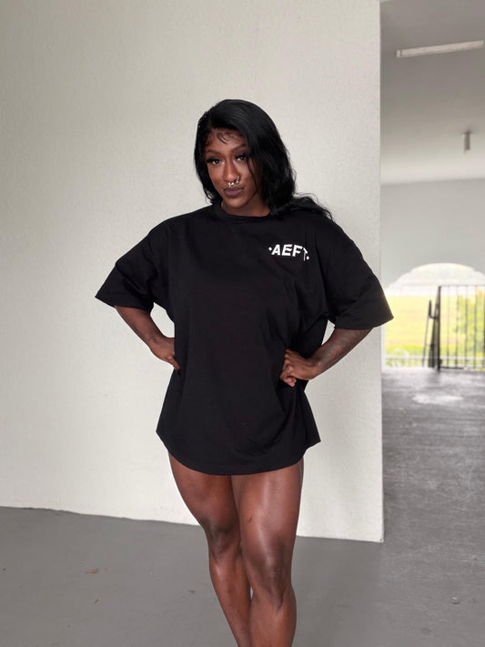 WARRIOR OF GOD OVERSIZED TEE - BLACK