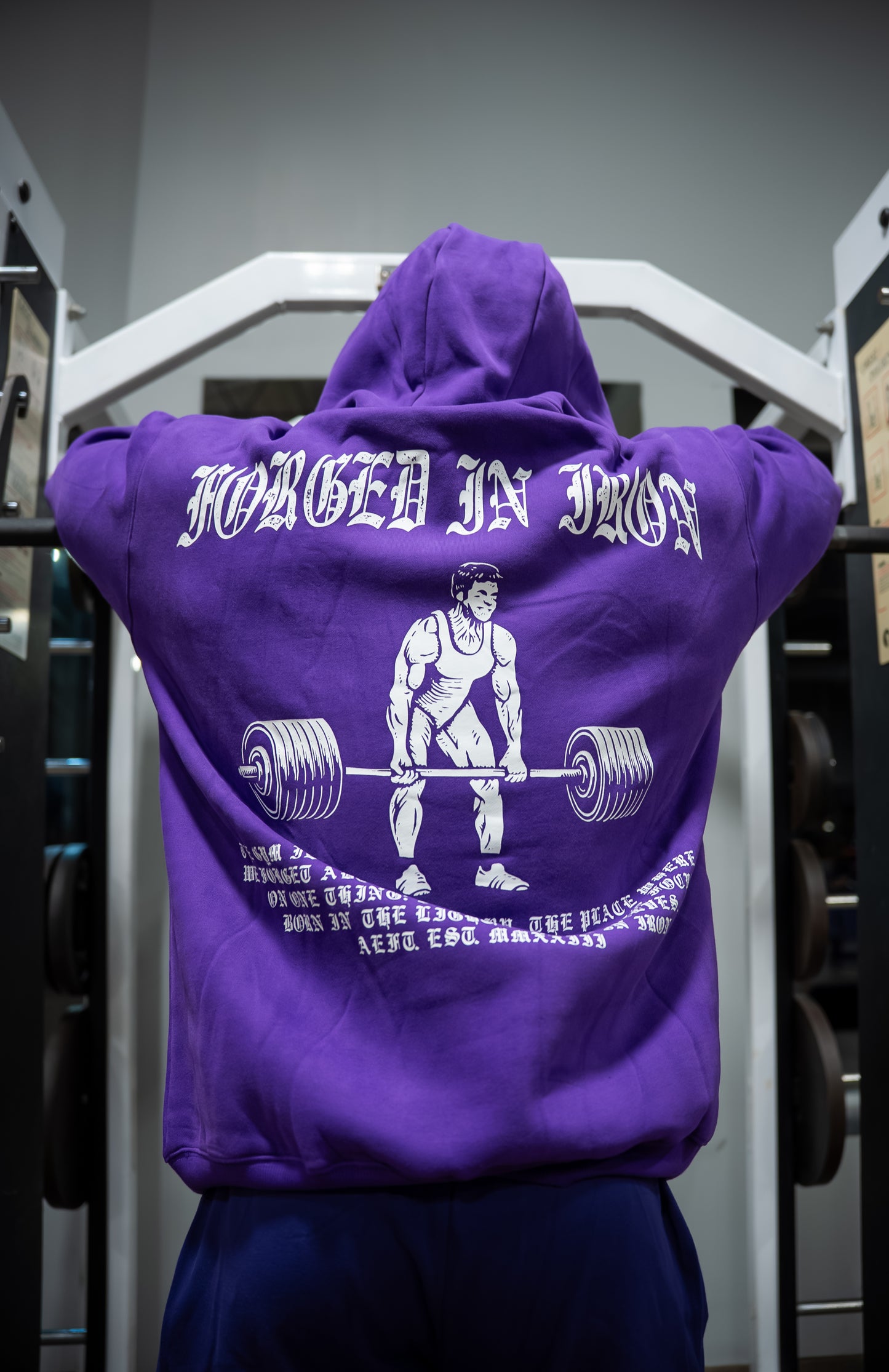 FORGED IN IRON HOODIE - ROYAL PURPLE