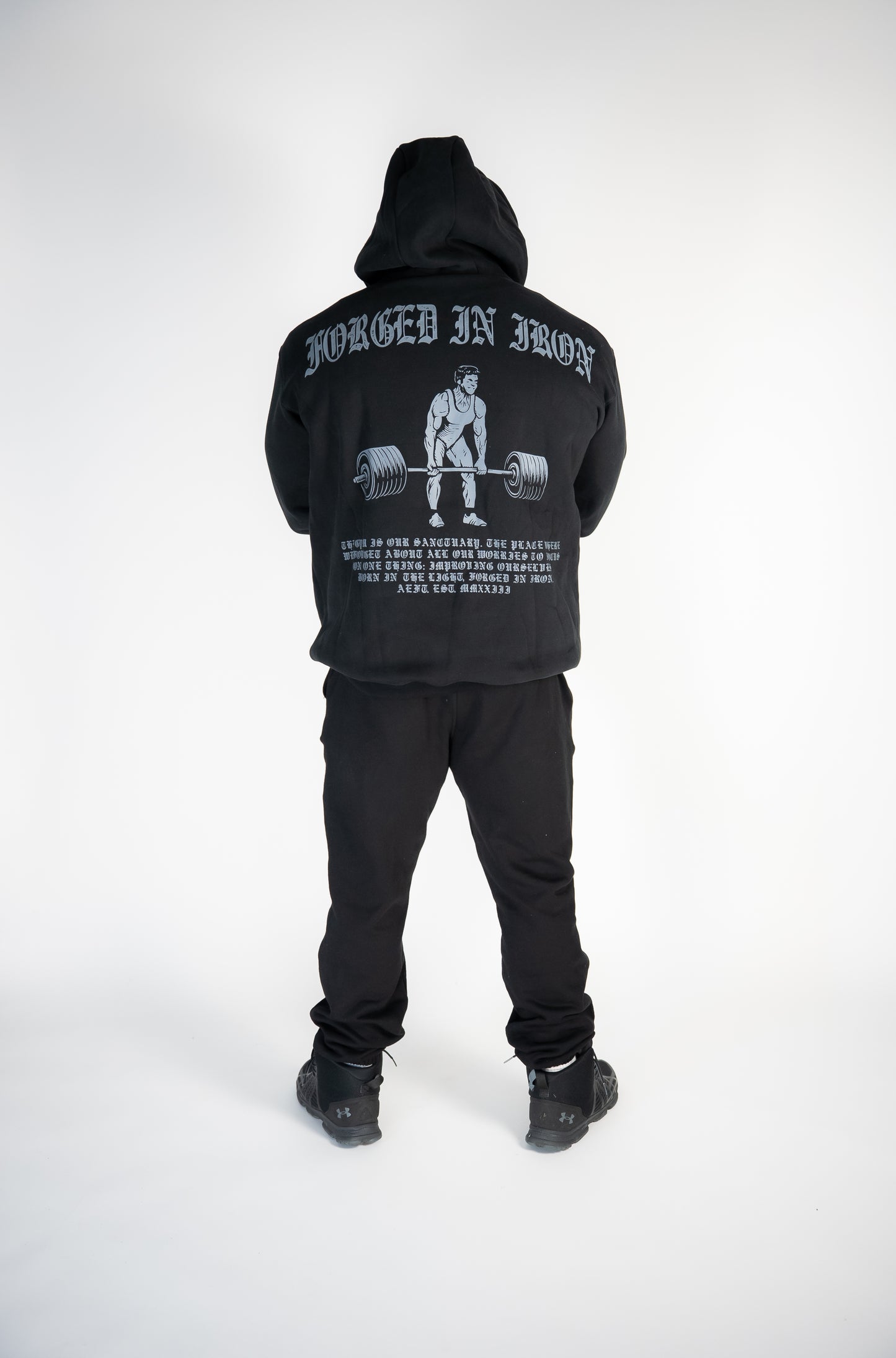 FORGED IN IRON JOGGERS - BLACK