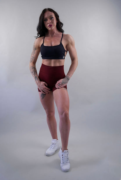 DELUXE SEAMLESS SHORT - BURGUNDY