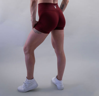 DELUXE SEAMLESS SHORT - BURGUNDY