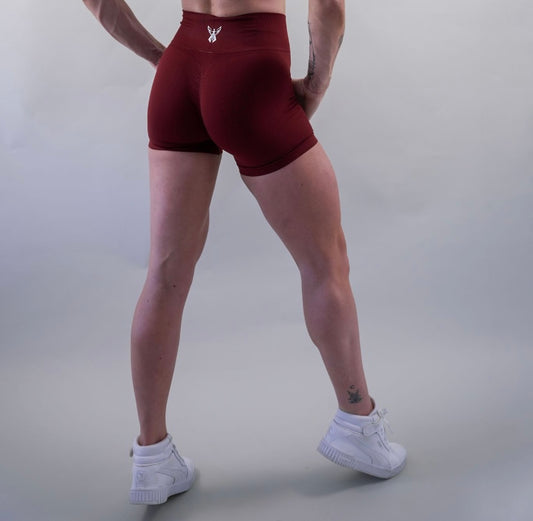 DELUXE SEAMLESS SHORT - BURGUNDY