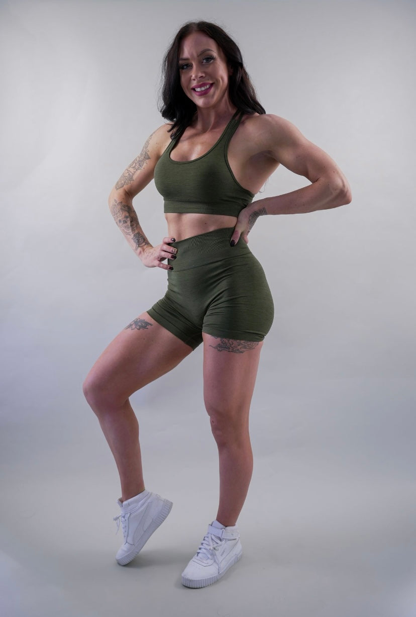 VITAL SEAMLESS BRA - OLIVE