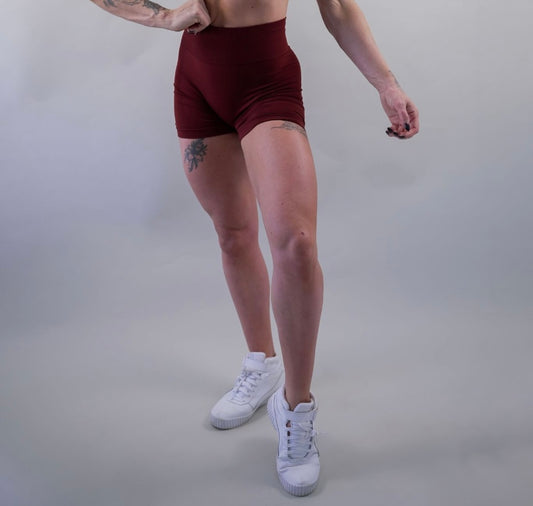 DELUXE SEAMLESS SHORT - BURGUNDY