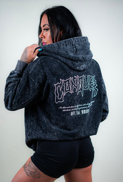 CONQUER HOODIE - BLACK