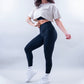ELEVATE CROP TEE - BEIGE