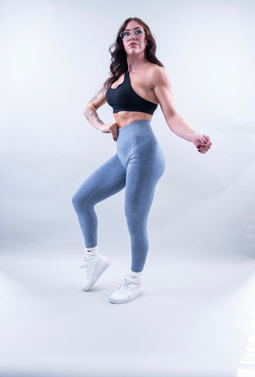 EXPAND SEAMLESS LEGGINGS - GLAUCOUS