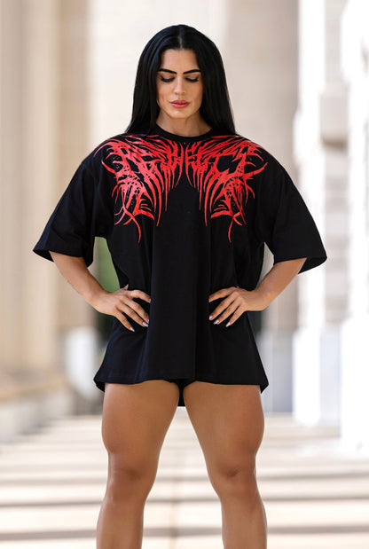 ONYX OVERSIZED TEE - BLACK