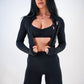 AURORA CROP JACKET - BLACK