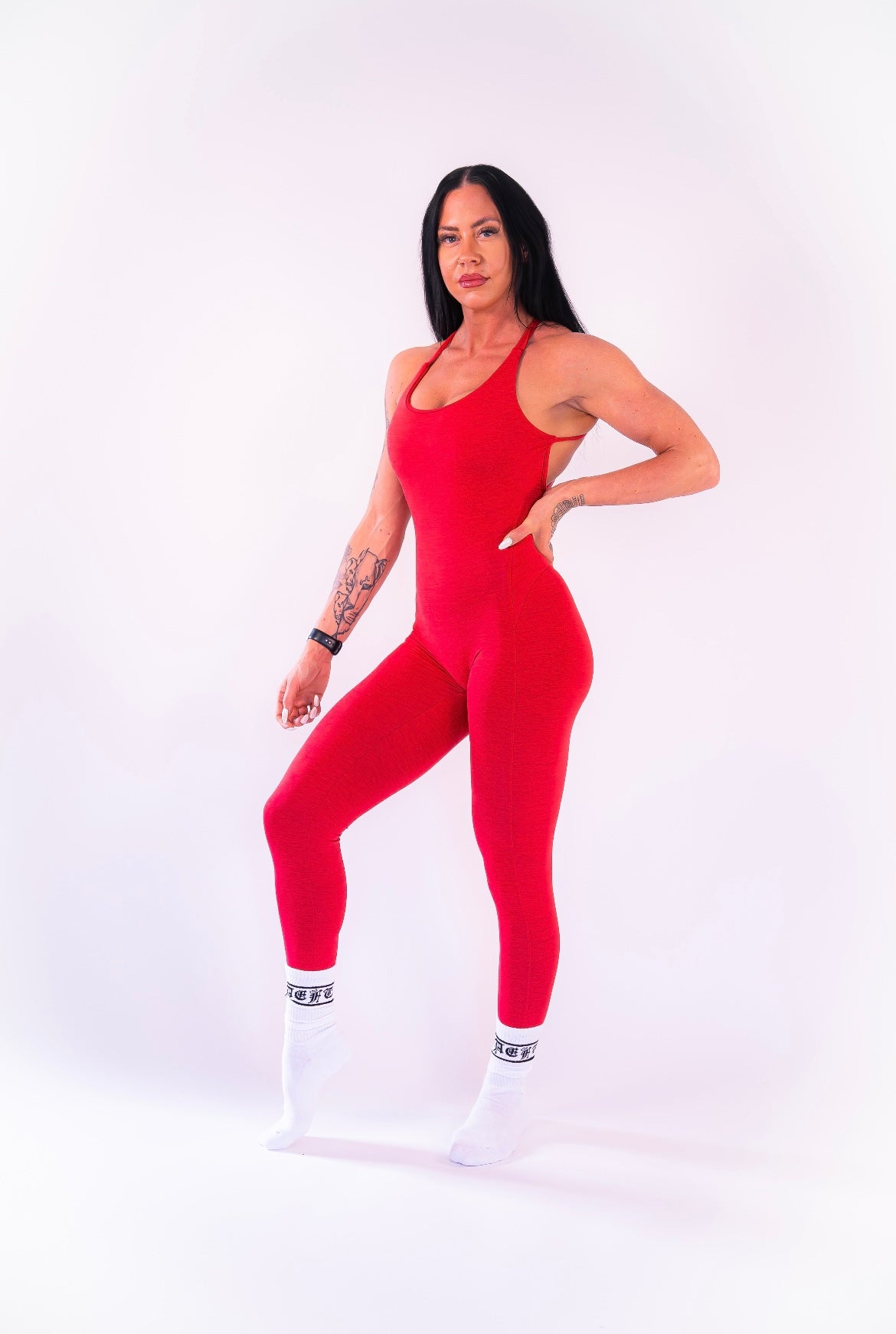 ALLURE BODYSUIT - RED VELVET