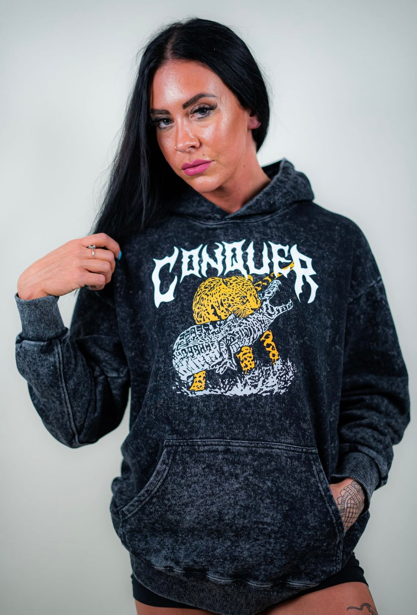 CONQUER HOODIE - BLACK