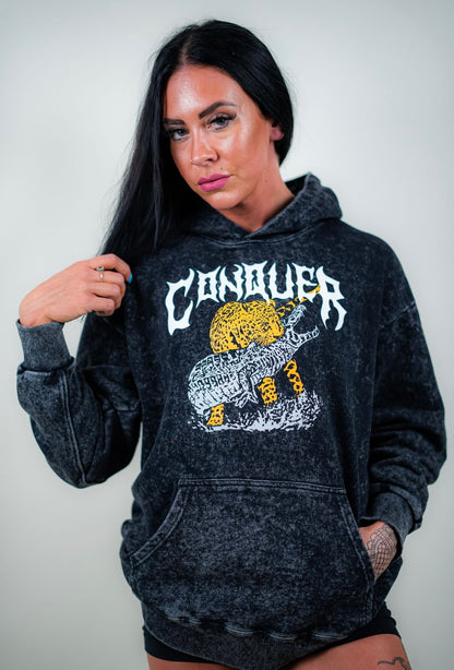CONQUER HOODIE - BLACK