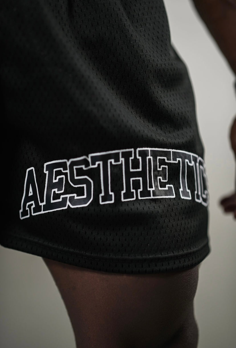 AESTHETICS MESH SHORTS - BLACK