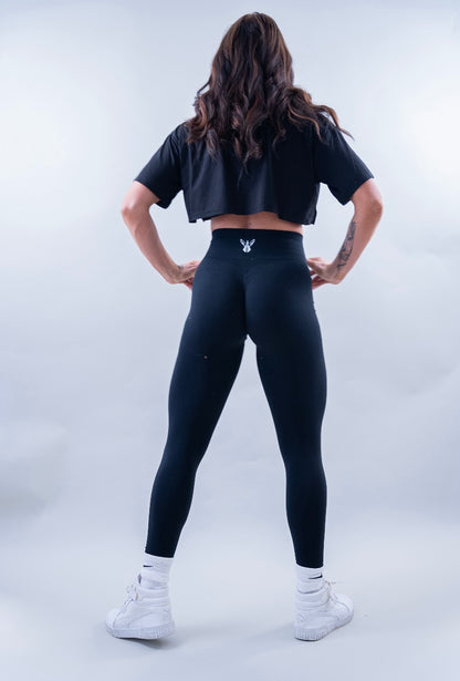 EXPAND SEAMLESS LEGGINGS - BLACK