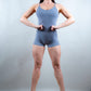 ELECTRA BODYSUIT SHORTS - SMOKEY GREY