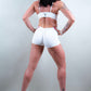 ELECTRA BODYSUIT SHORTS - WHITE