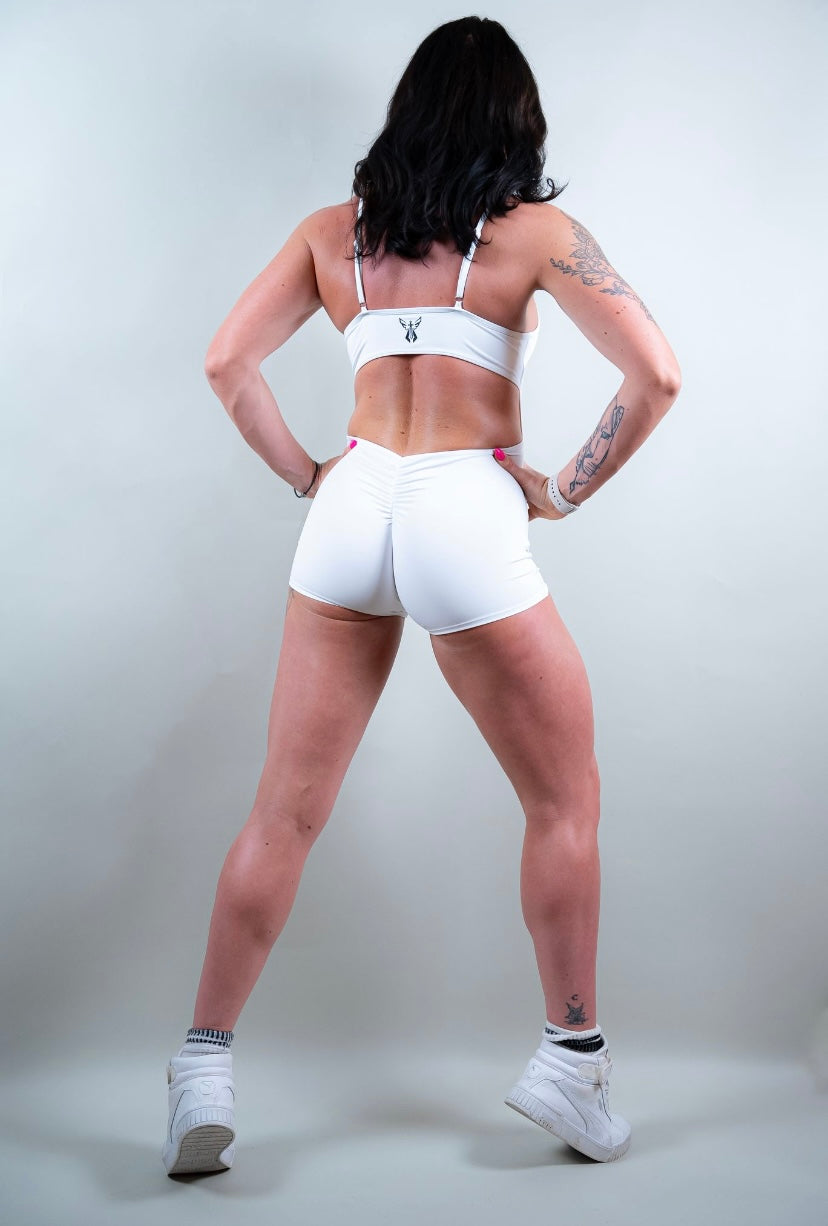 ELECTRA BODYSUIT SHORTS - WHITE