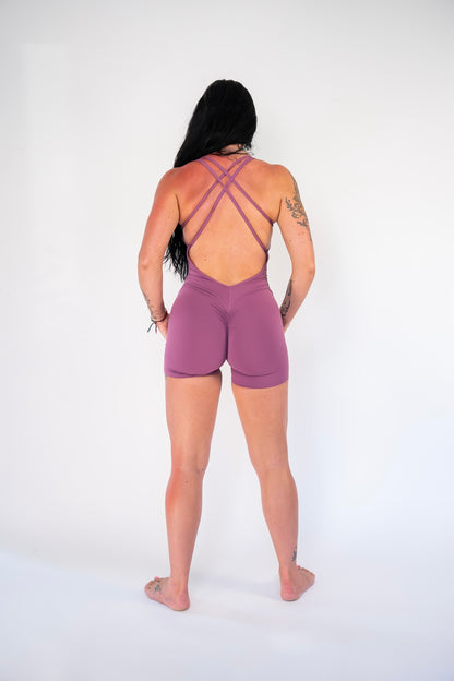 ALLURE BODYSUIT SHORTS - LAVENDER